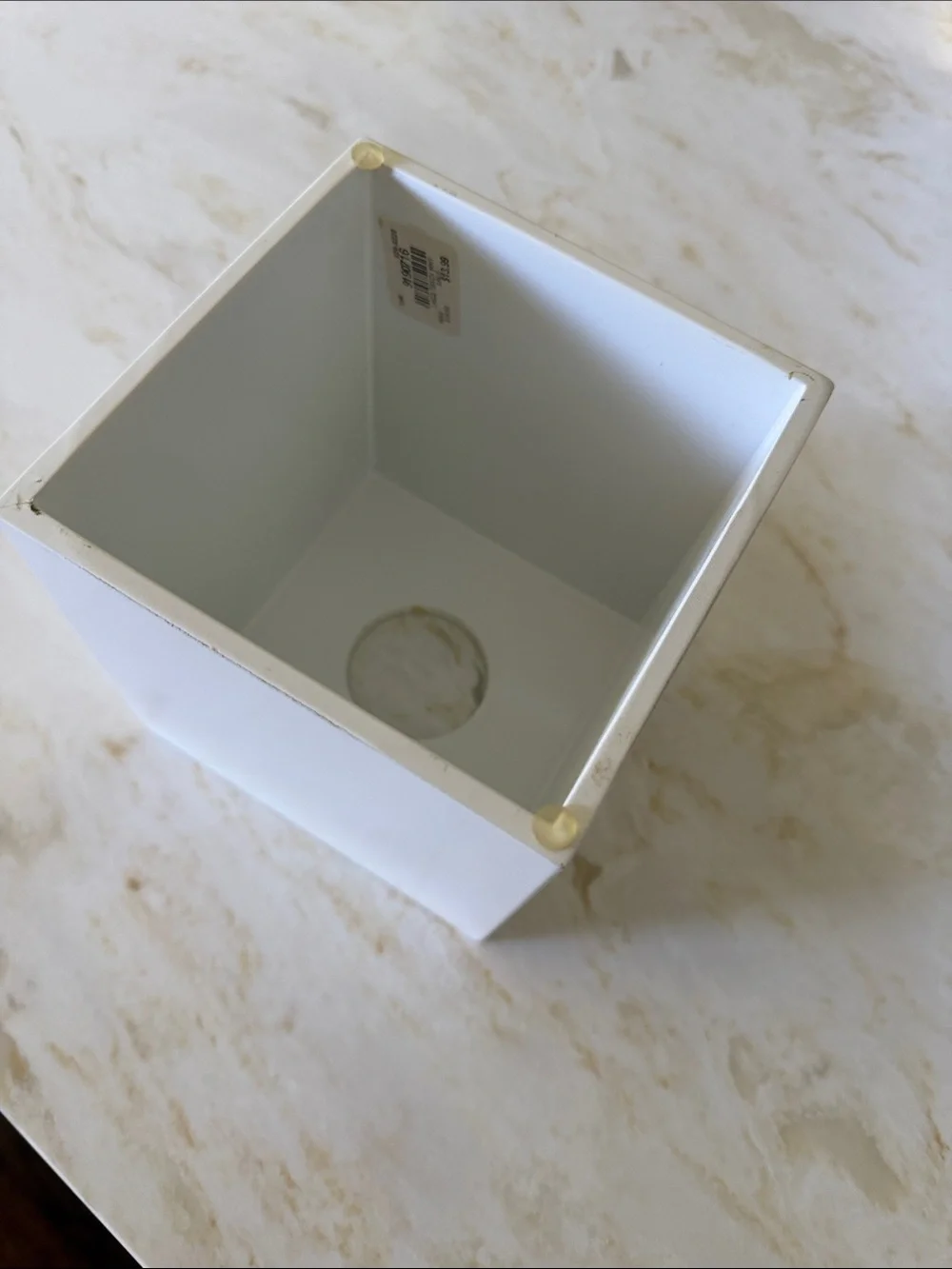 West Elm White Cube Tissue Box Holder